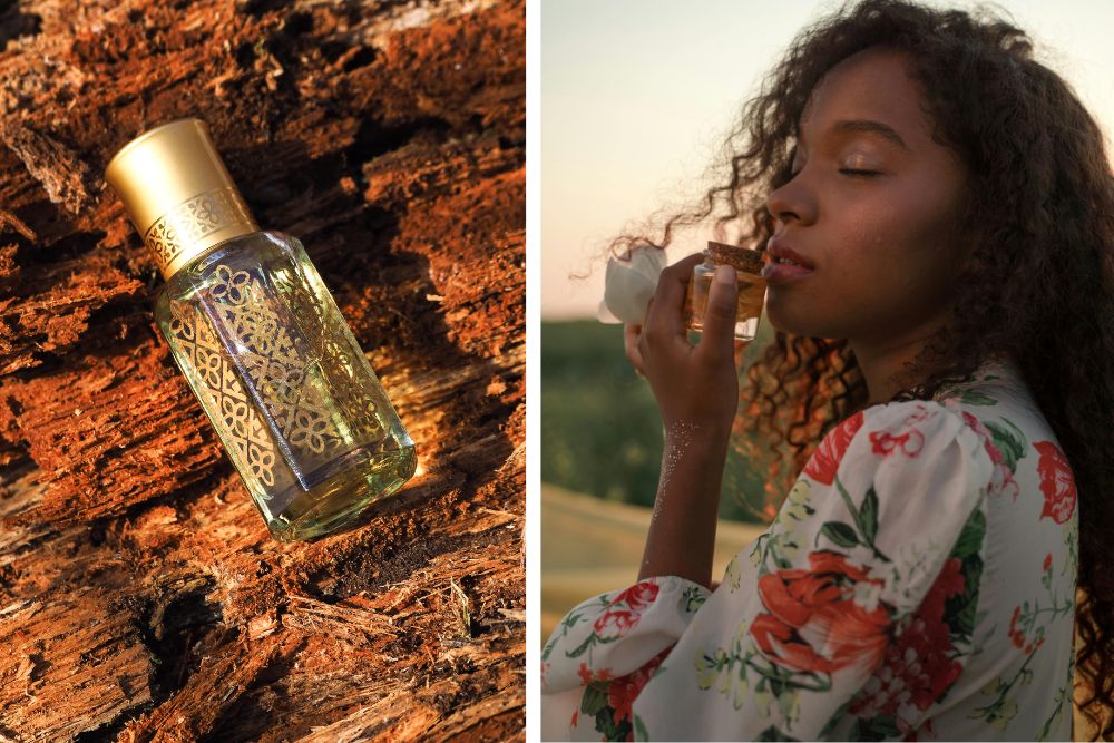 Oli essenziali naturali pronti per la produzione di profumi e cosmetici fatti in casa