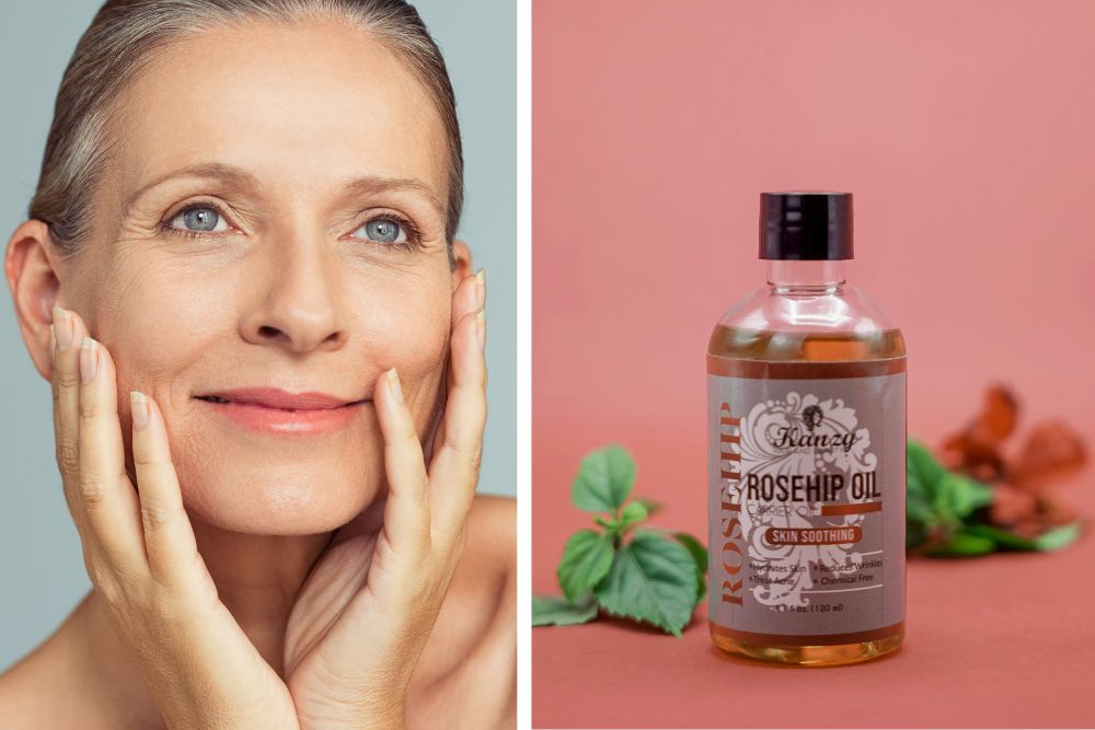 Lussuoso olio viso rigenerante per pelle matura con olio di rosa