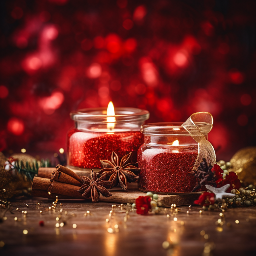 Preparazione di candele natalizie in casa